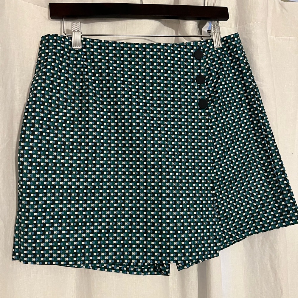 Tory Sport Printed Wrap Golf Skort - Green